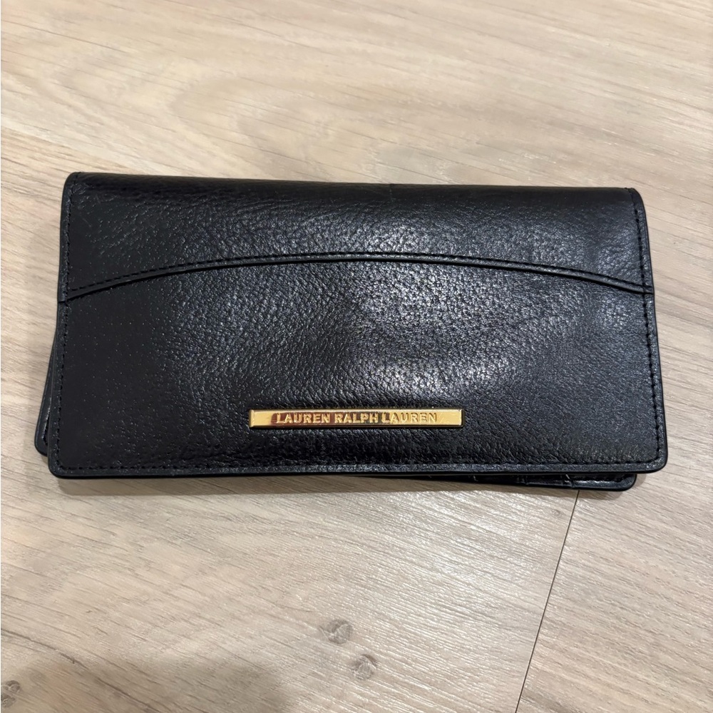 Lauren Ralph Lauren Black Leather Wallet